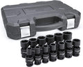 GEARWRENCH 13 Piece 1/2" Dr 6 Pt Universal Impact SAE Socket Set | 84938N