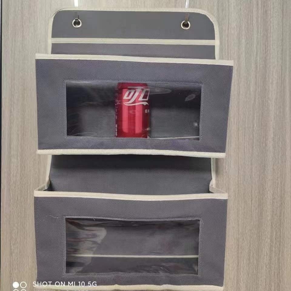 Wall-mounted underwear storage box baby bed children's toy hanging bag home multi-layer door storage hanging bag wholesale