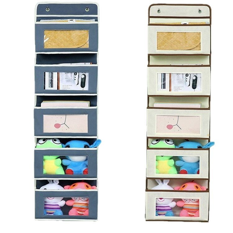 Wall-mounted underwear storage box baby bed children's toy hanging bag home multi-layer door storage hanging bag wholesale