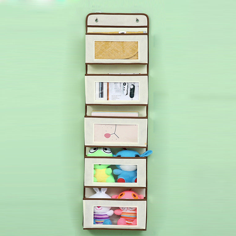 Wall-mounted underwear storage box baby bed children's toy hanging bag home multi-layer door storage hanging bag wholesale