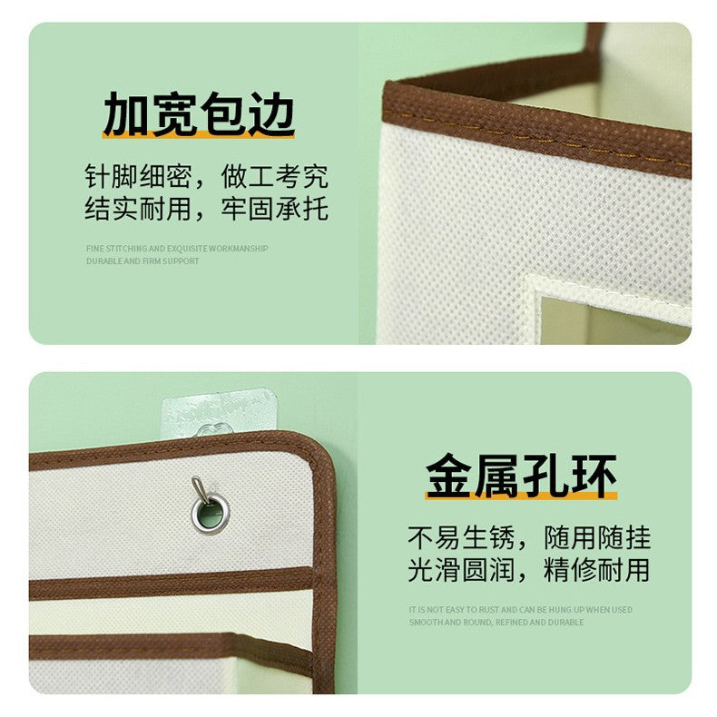 Wall-mounted underwear storage box baby bed children's toy hanging bag home multi-layer door storage hanging bag wholesale