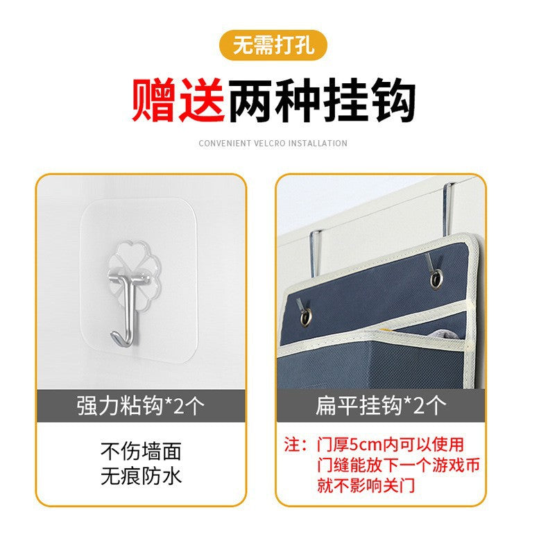 Wall-mounted underwear storage box baby bed children's toy hanging bag home multi-layer door storage hanging bag wholesale