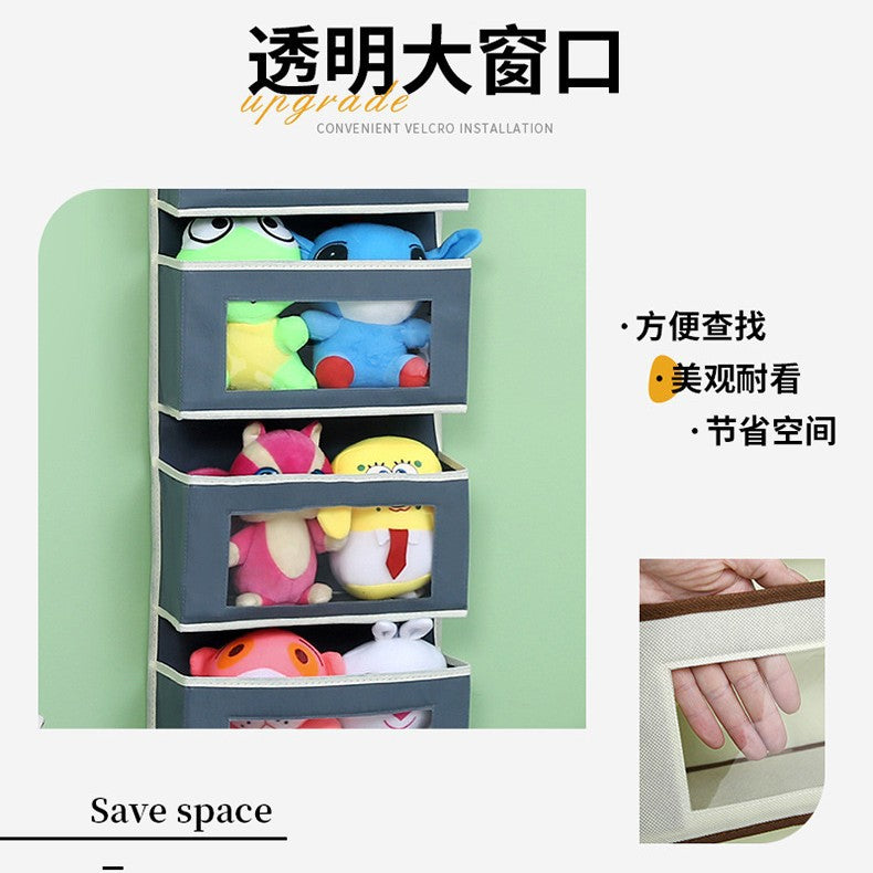 Wall-mounted underwear storage box baby bed children's toy hanging bag home multi-layer door storage hanging bag wholesale