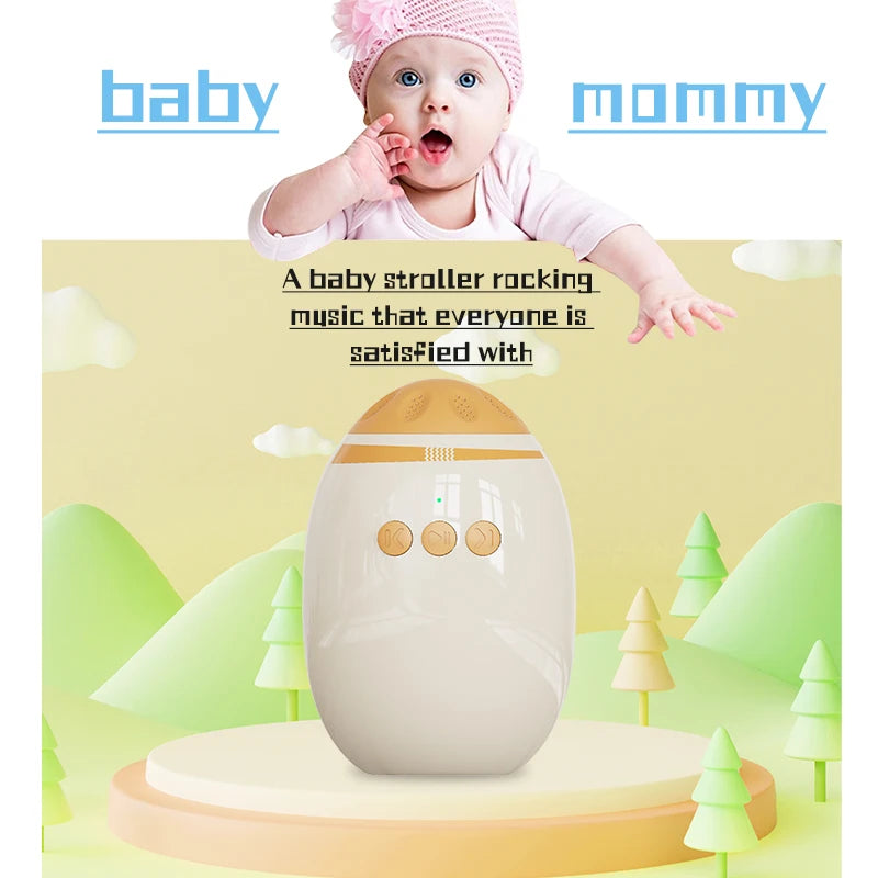Portable Baby Stroller Rocker Accessories Automatic Infant Swing Sleep Soother with White Noise Baby Shaker Sleep Aid Device
