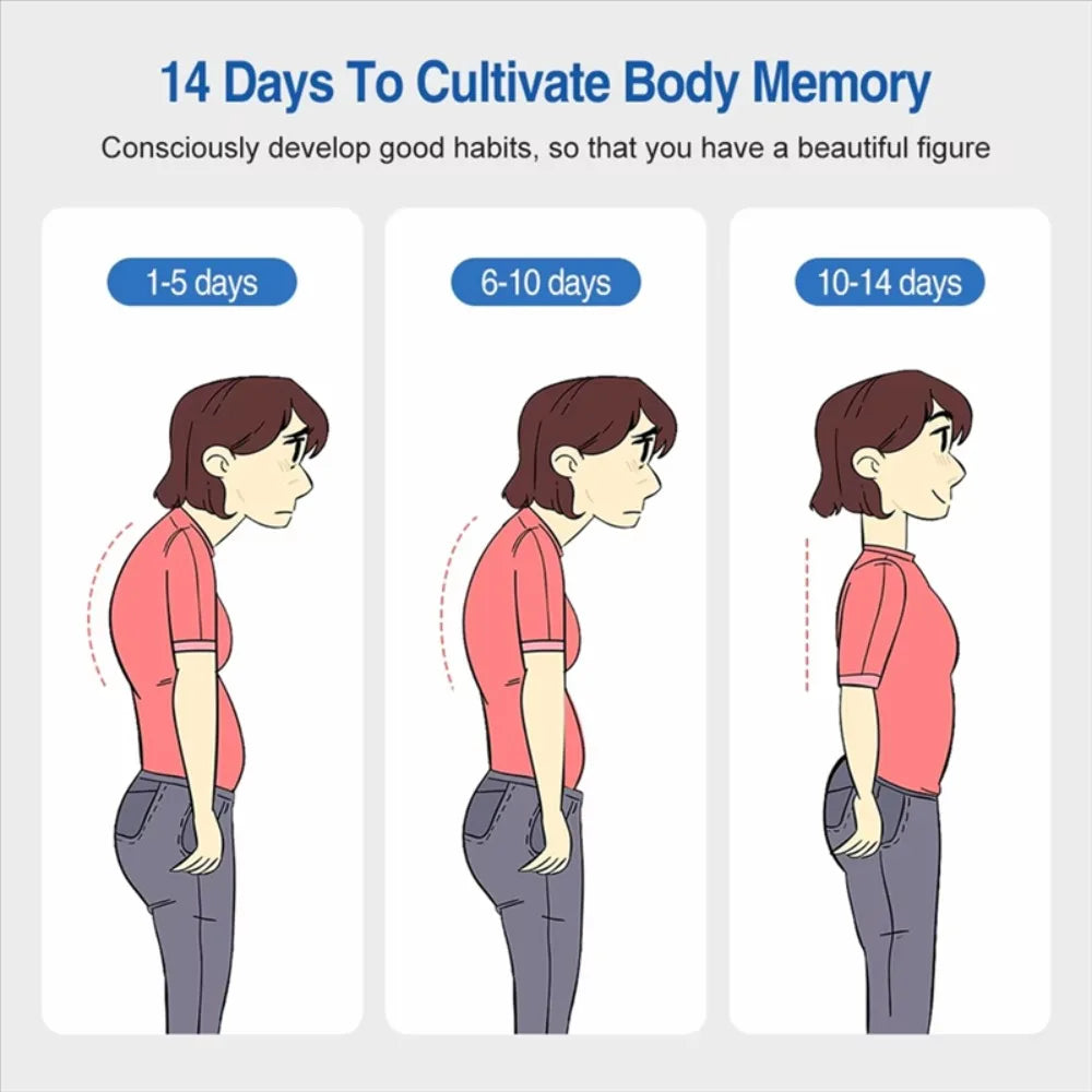 Smart Posture Corrector Back Brace Vibration Reminder Invisible Shoulder Support Adjustable Back Straightener For Adult Kids