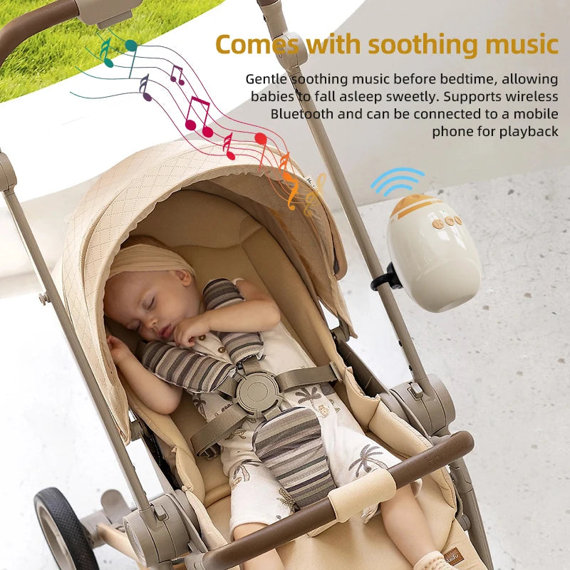 Portable Baby Stroller Rocker Accessories Automatic Infant Swing Sleep Soother with White Noise Baby Shaker Sleep Aid Device