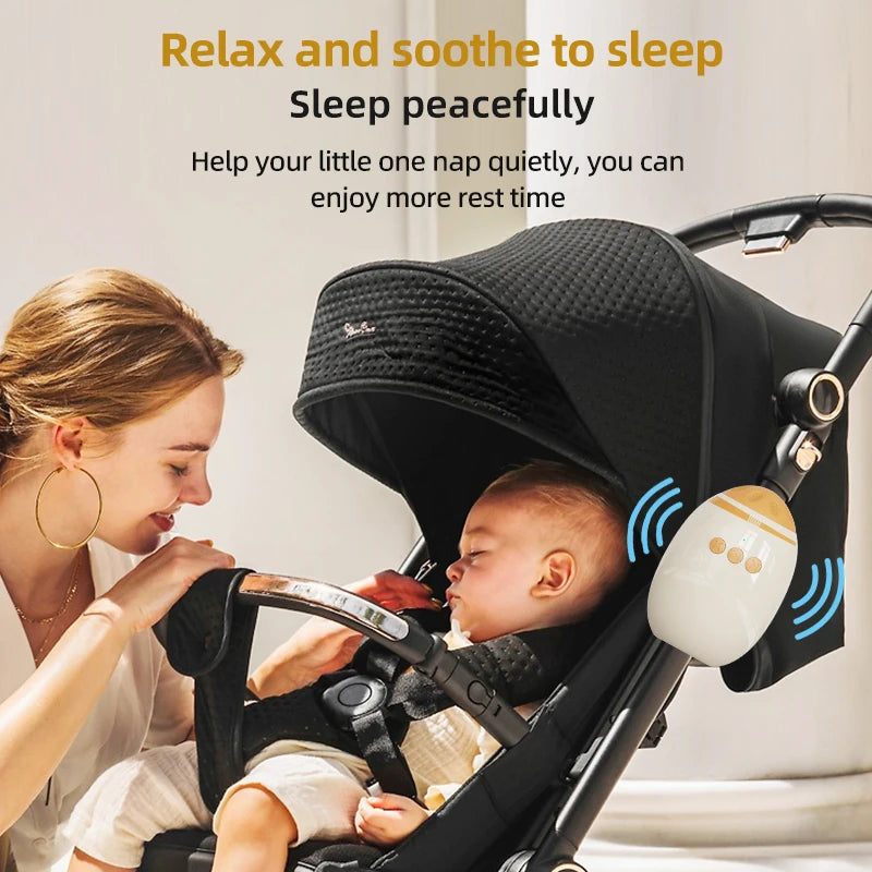 Portable Baby Stroller Rocker Accessories Automatic Infant Swing Sleep Soother with White Noise Baby Shaker Sleep Aid Device