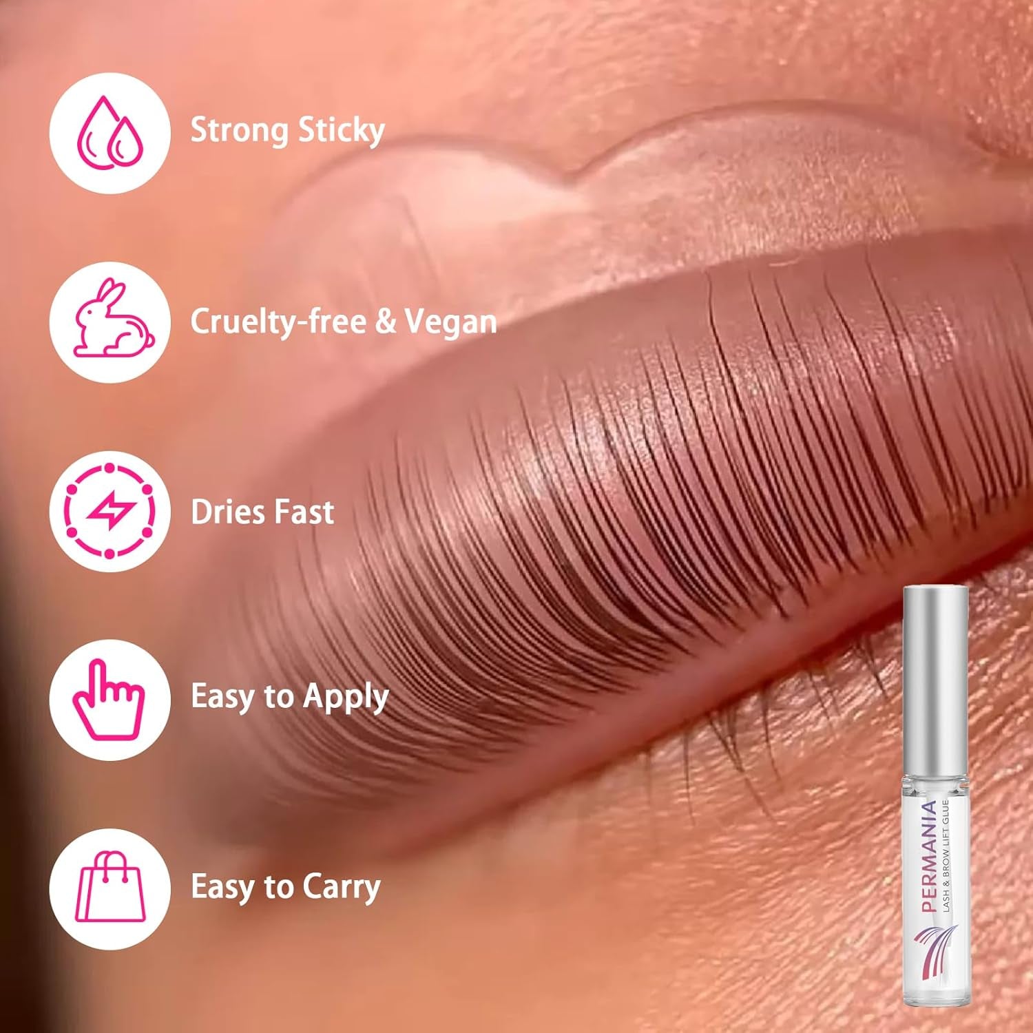 Lash Lift Kit, 30 Pcs Disposable Sachet Fast Lifting DIY at Home
